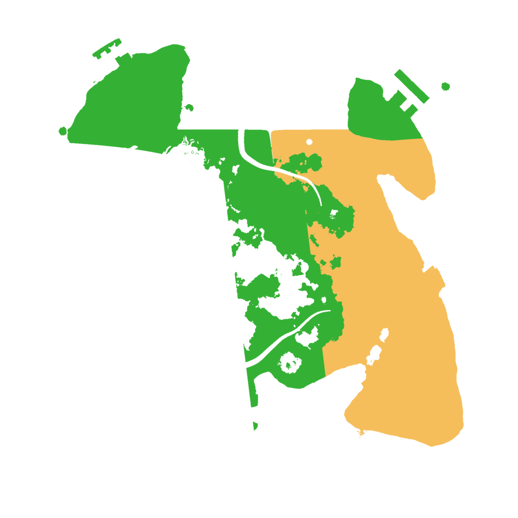 Biome Rust Map: Procedural Map, Size: 2500, Seed: 4829173