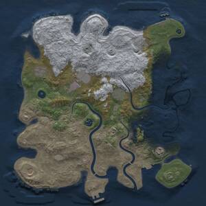 Thumbnail Rust Map: Procedural Map, Size: 3900, Seed: 854882448, 15 Monuments