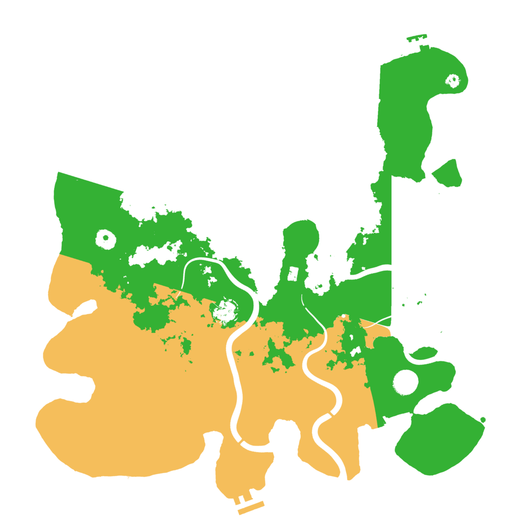 Biome Rust Map: Procedural Map, Size: 3900, Seed: 854882448