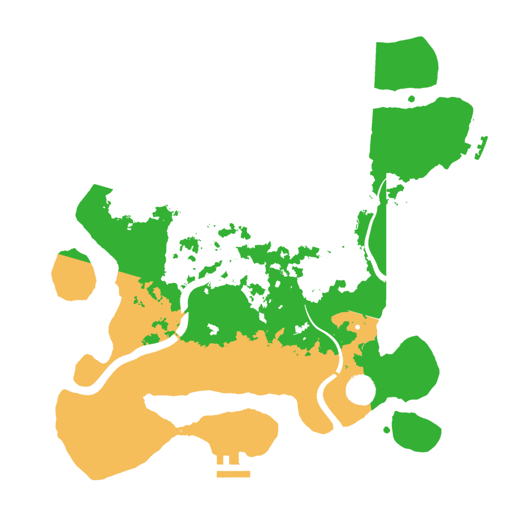 Biome Rust Map: Procedural Map, Size: 3100, Seed: 616779