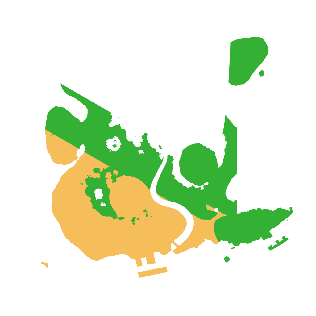Biome Rust Map: Procedural Map, Size: 2200, Seed: 2074010355