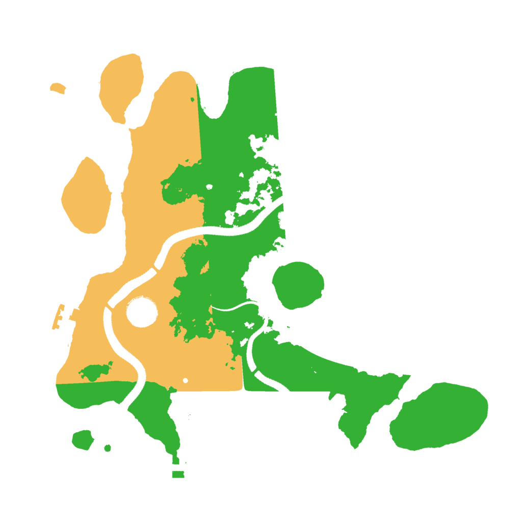 Biome Rust Map: Procedural Map, Size: 3000, Seed: 85525