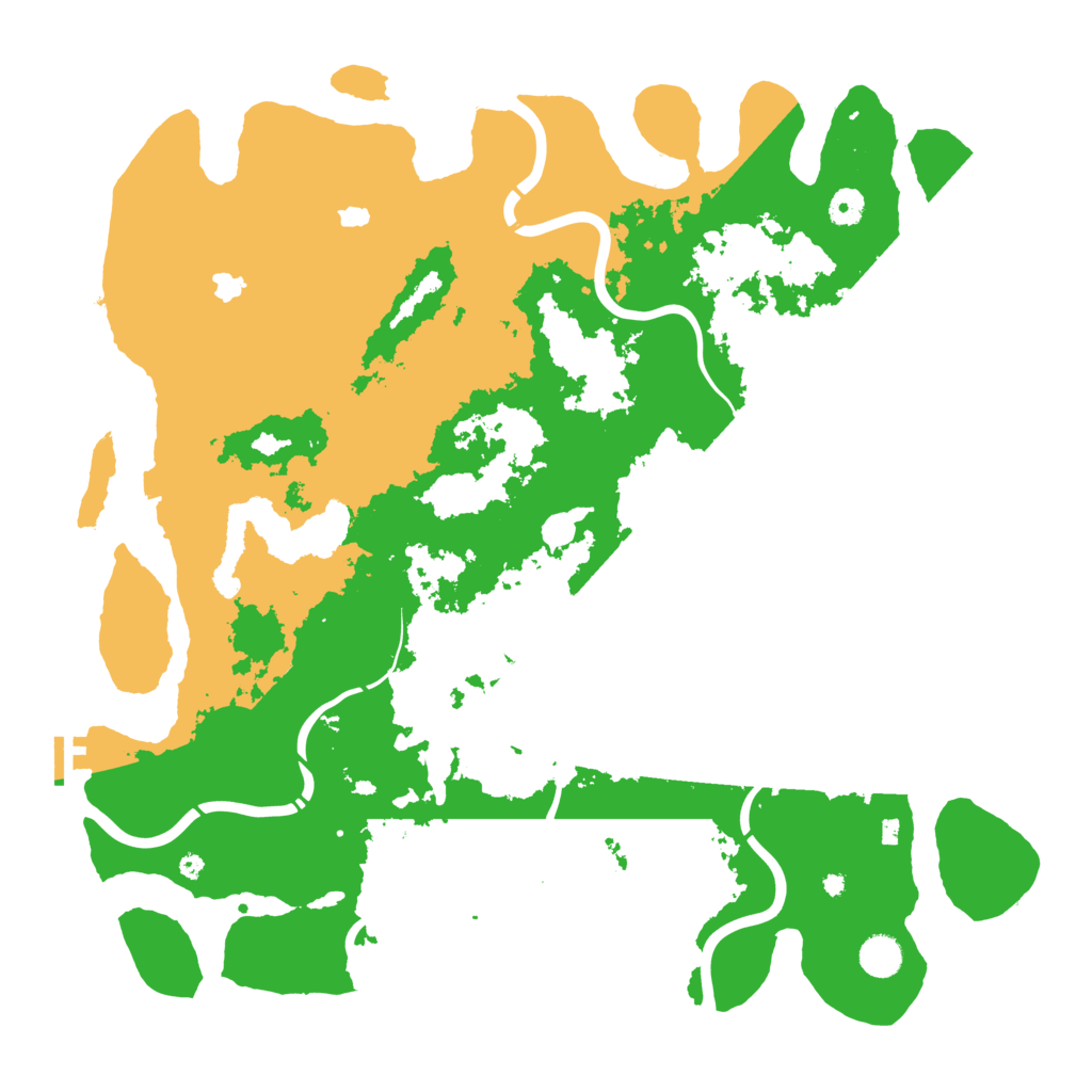 Biome Rust Map: Procedural Map, Size: 4500, Seed: 909599