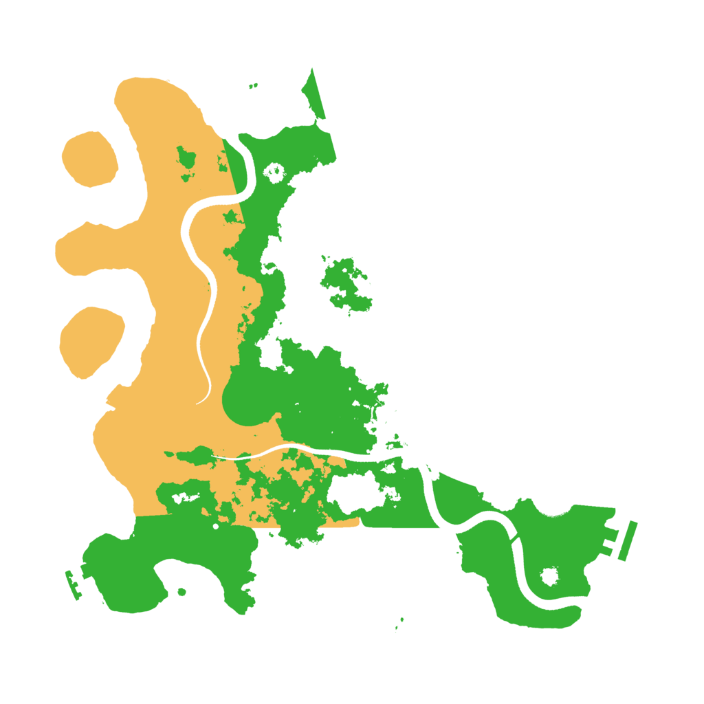 Biome Rust Map: Procedural Map, Size: 3500, Seed: 1958739109
