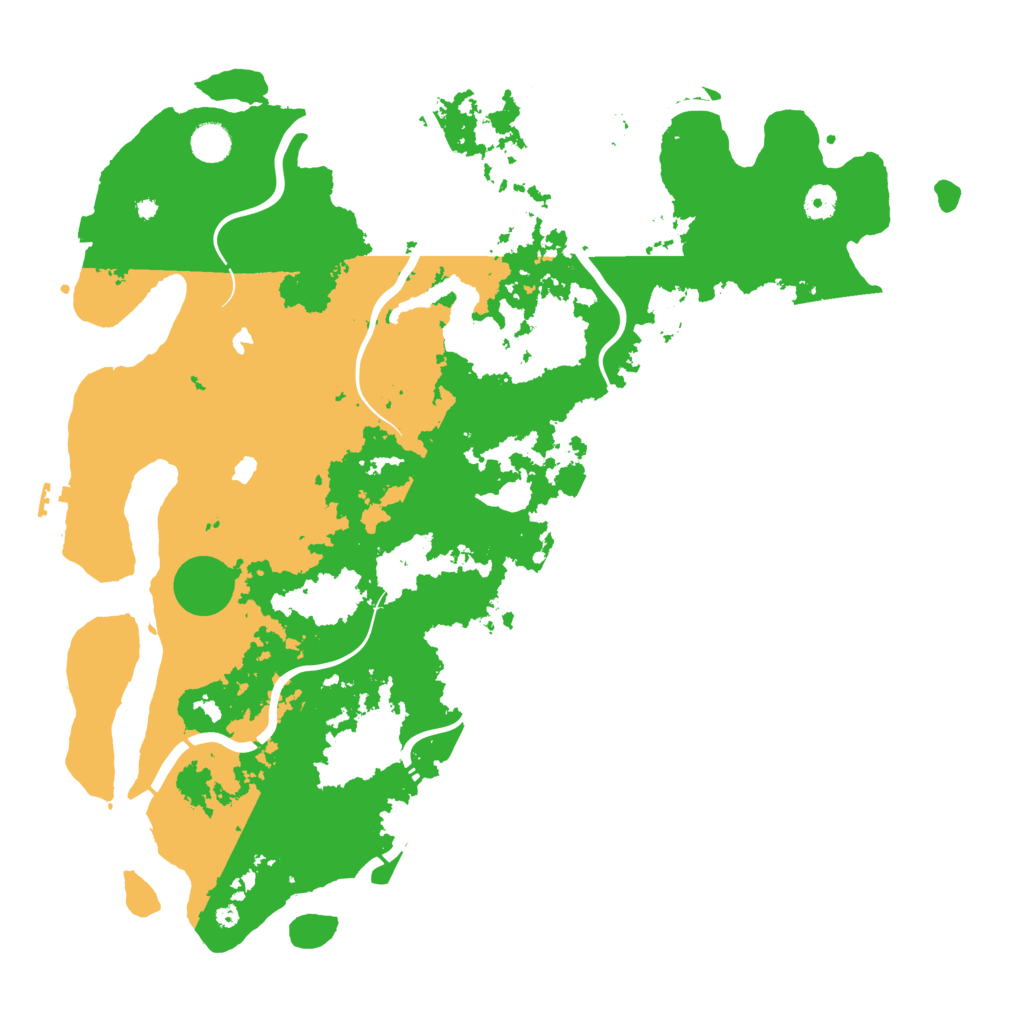 Biome Rust Map: Procedural Map, Size: 4500, Seed: 193607