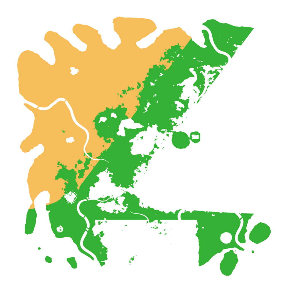 Biome Rust Map: Procedural Map, Size: 4500, Seed: 2093947546