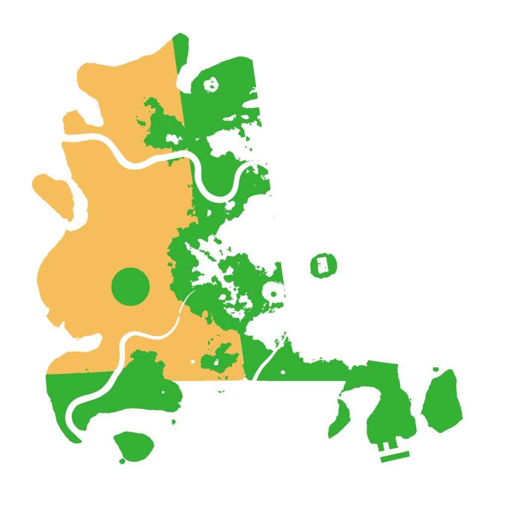 Biome Rust Map: Procedural Map, Size: 3500, Seed: 1812853053