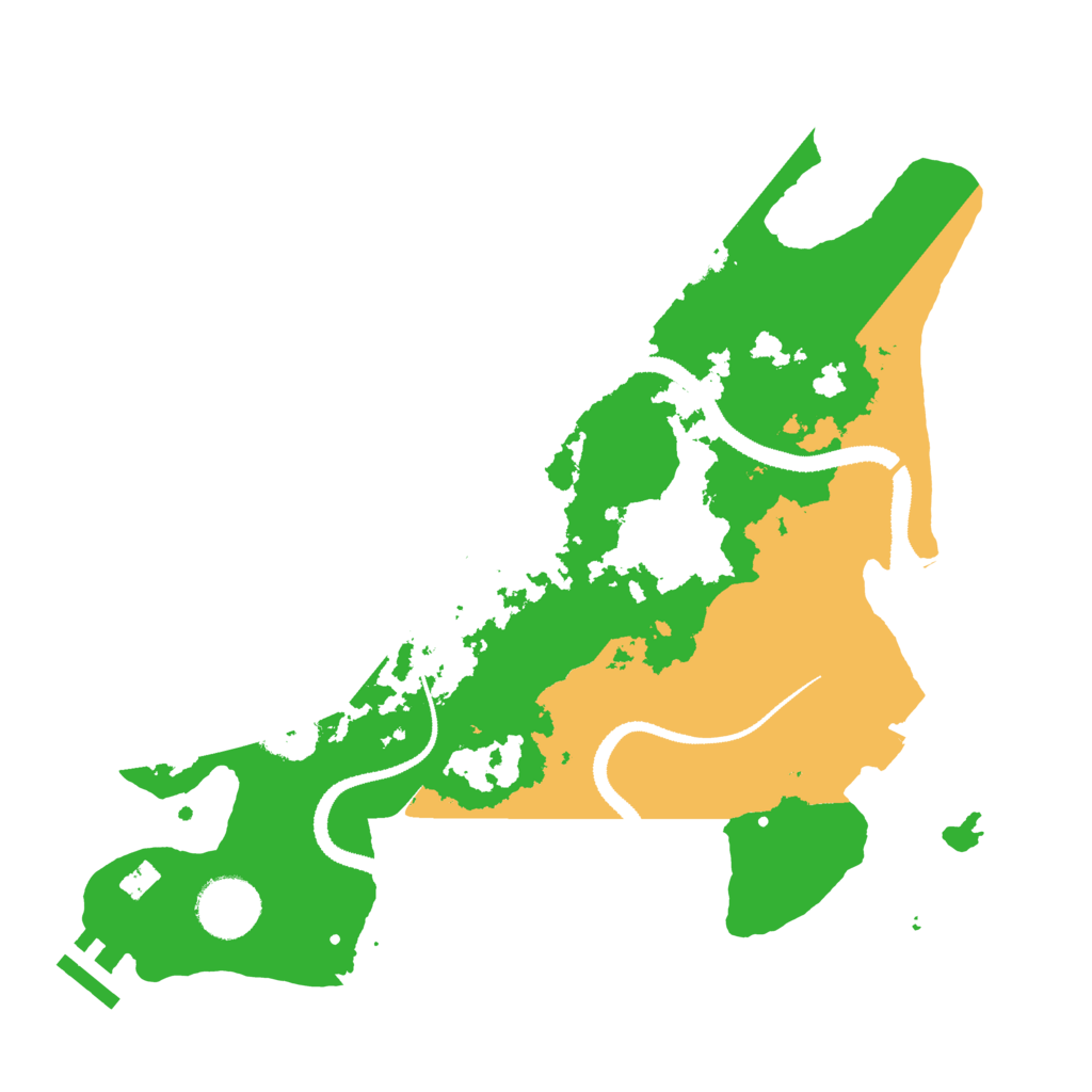 Biome Rust Map: Procedural Map, Size: 3100, Seed: 822444