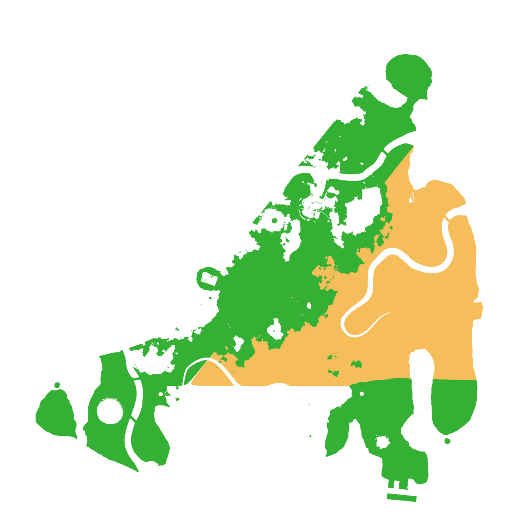 Biome Rust Map: Procedural Map, Size: 3500, Seed: 390687