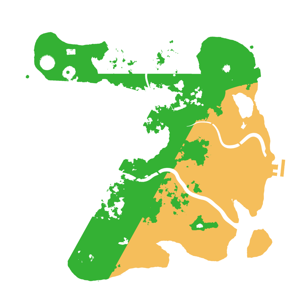 Biome Rust Map: Procedural Map, Size: 3500, Seed: 522023