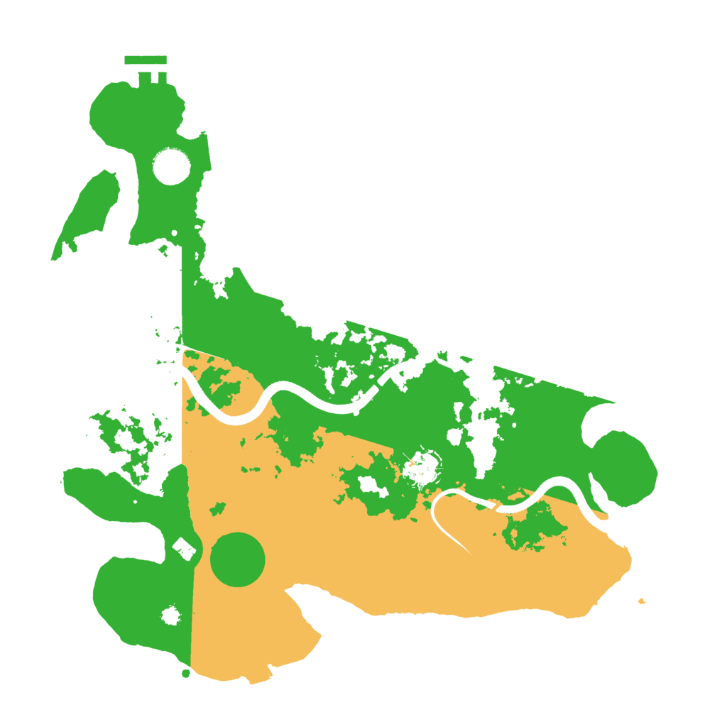 Biome Rust Map: Procedural Map, Size: 3500, Seed: 307024730