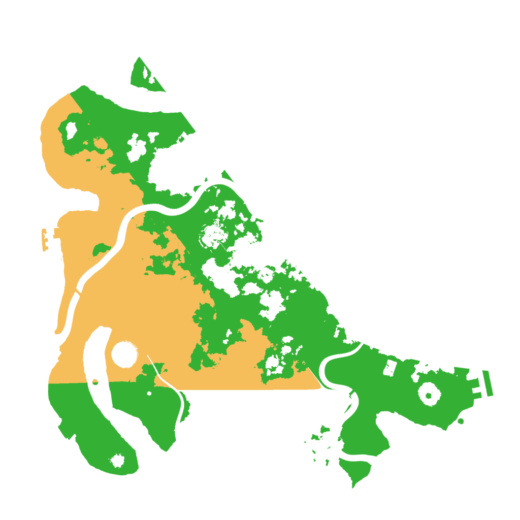 Biome Rust Map: Procedural Map, Size: 3500, Seed: 924724
