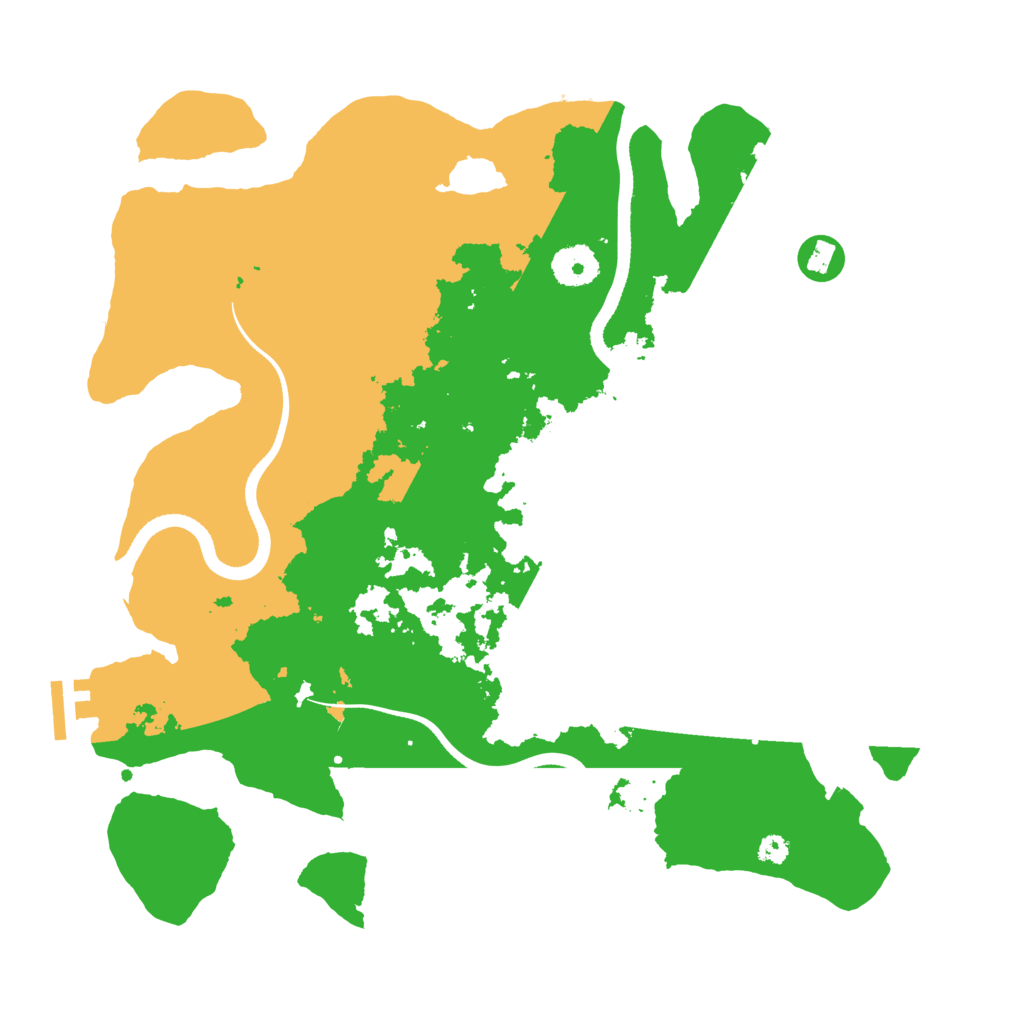 Biome Rust Map: Procedural Map, Size: 3500, Seed: 441356073