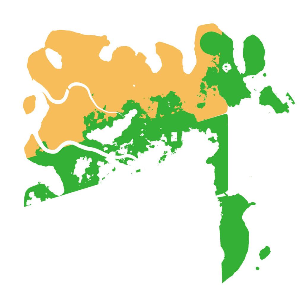 Biome Rust Map: Procedural Map, Size: 3500, Seed: 749497