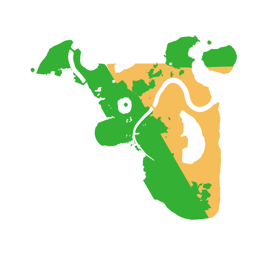 Biome Rust Map: Procedural Map, Size: 2500, Seed: 53361