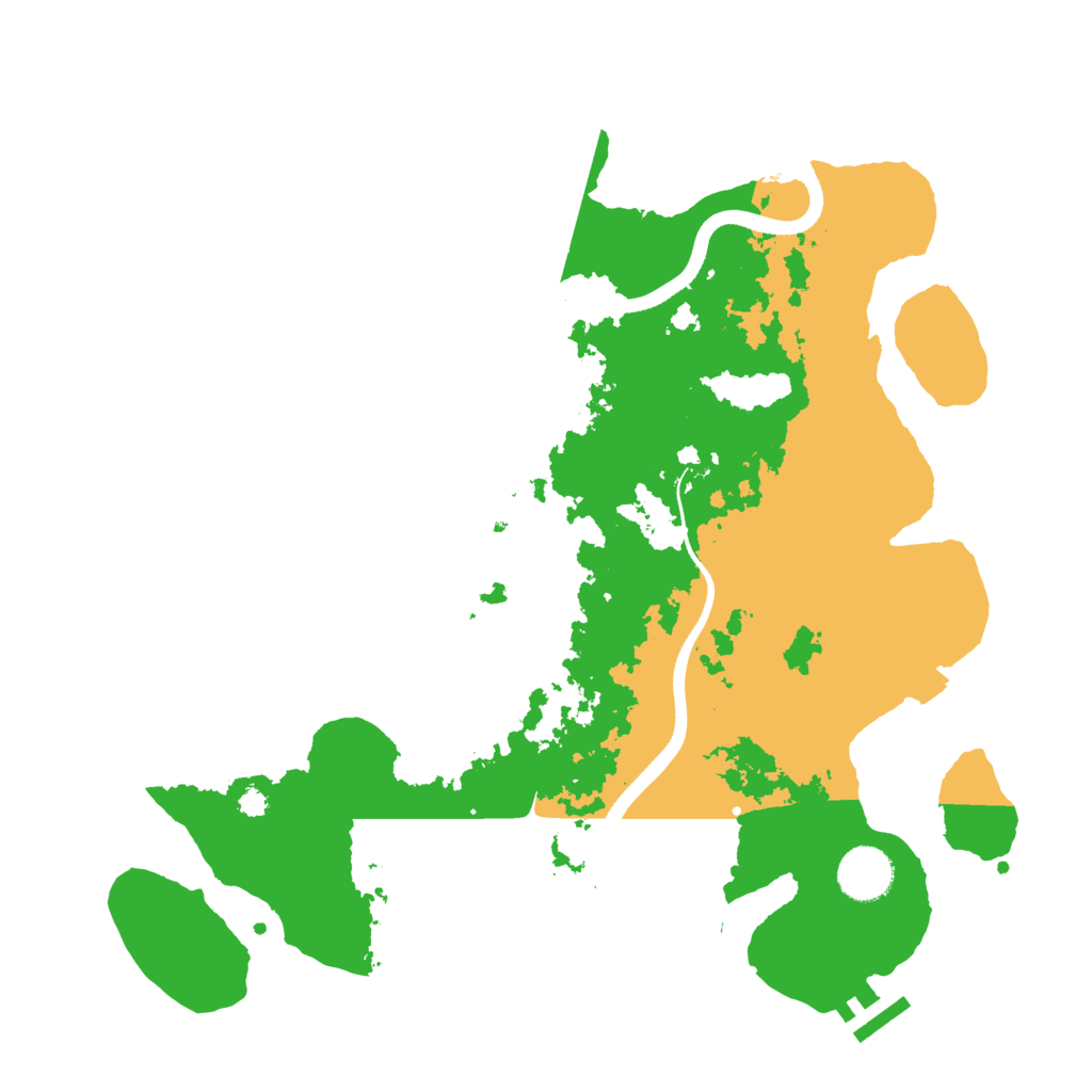 Biome Rust Map: Procedural Map, Size: 3500, Seed: 845971