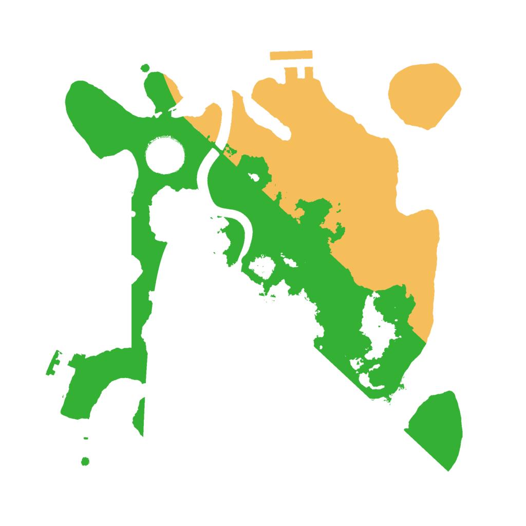 Biome Rust Map: Procedural Map, Size: 2500, Seed: 80620128