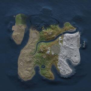 Thumbnail Rust Map: Procedural Map, Size: 2250, Seed: 272097861, 7 Monuments