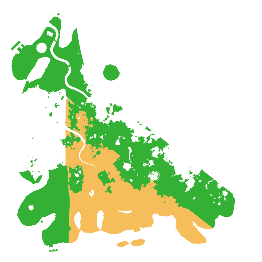 Biome Rust Map: Procedural Map, Size: 4500, Seed: 500486