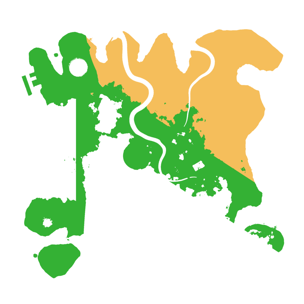Biome Rust Map: Procedural Map, Size: 3000, Seed: 799065714
