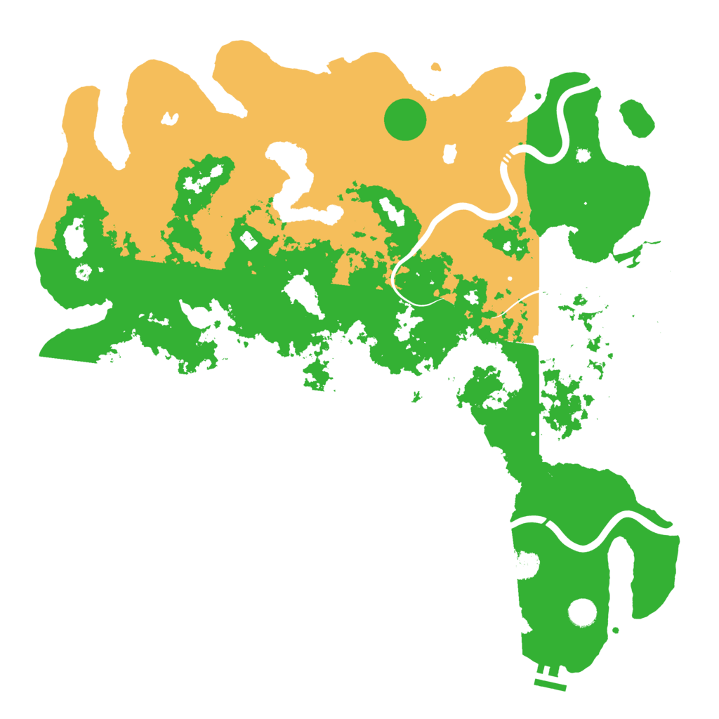 Biome Rust Map: Procedural Map, Size: 4500, Seed: 406054