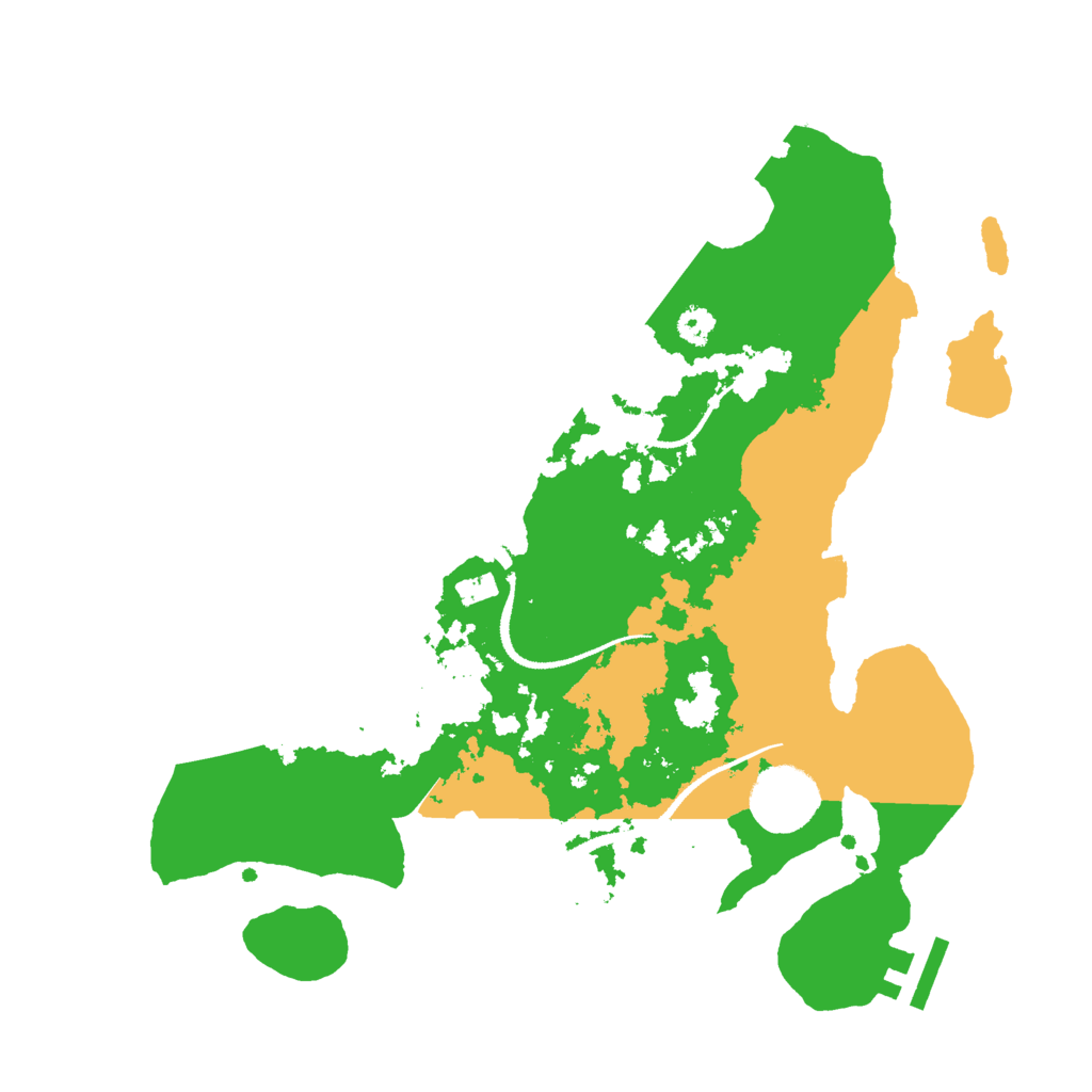 Biome Rust Map: Procedural Map, Size: 3000, Seed: 98000888