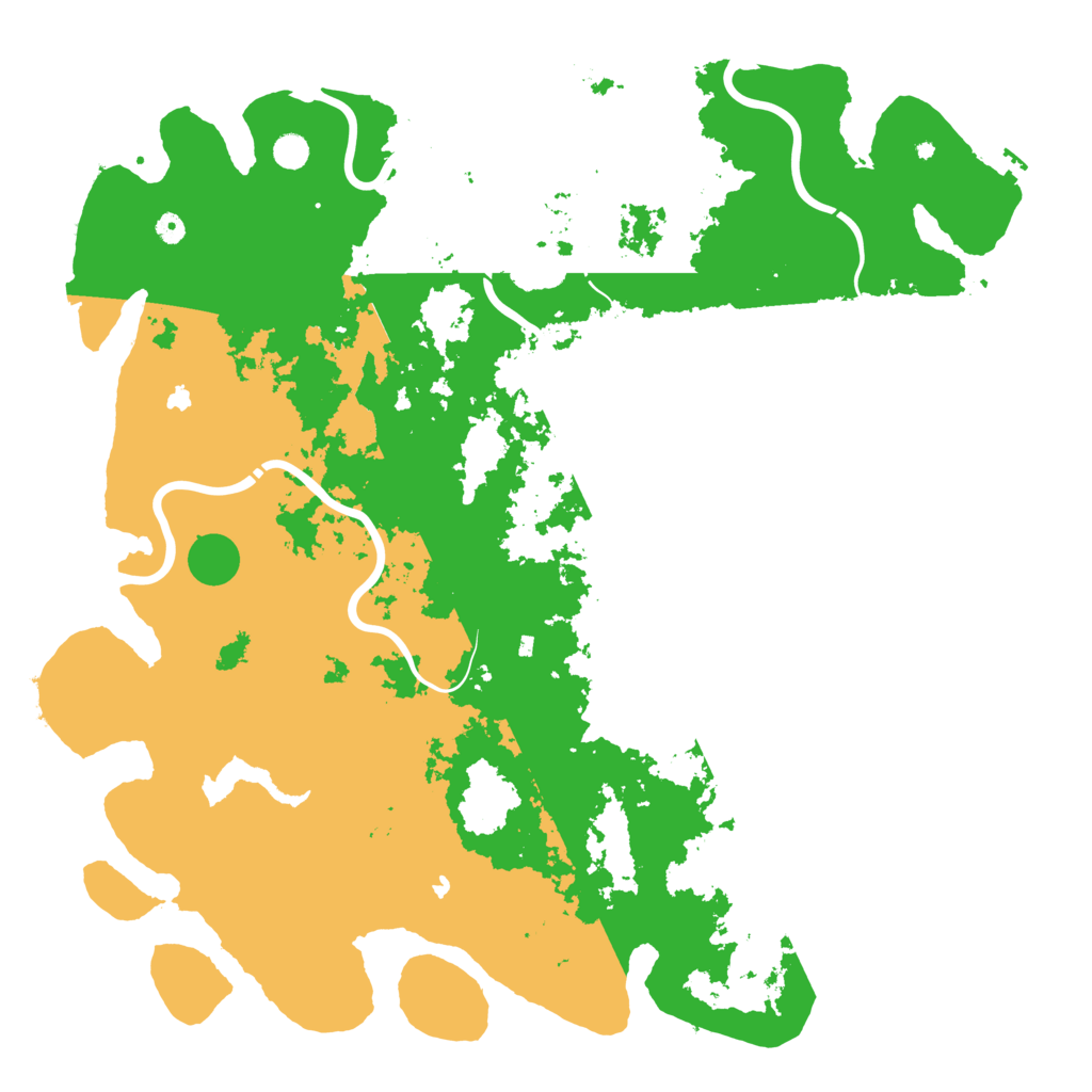 Biome Rust Map: Procedural Map, Size: 5555, Seed: 506584292