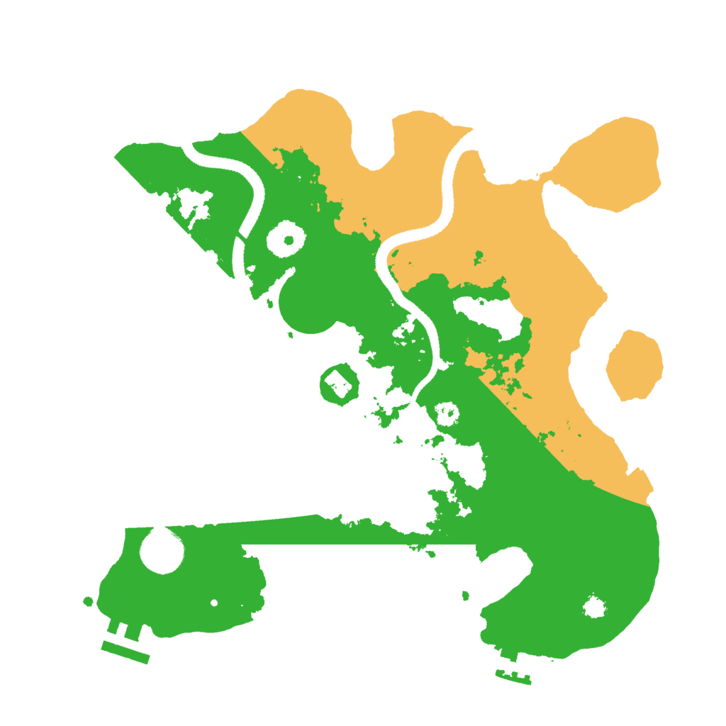 Biome Rust Map: Procedural Map, Size: 3000, Seed: 991337