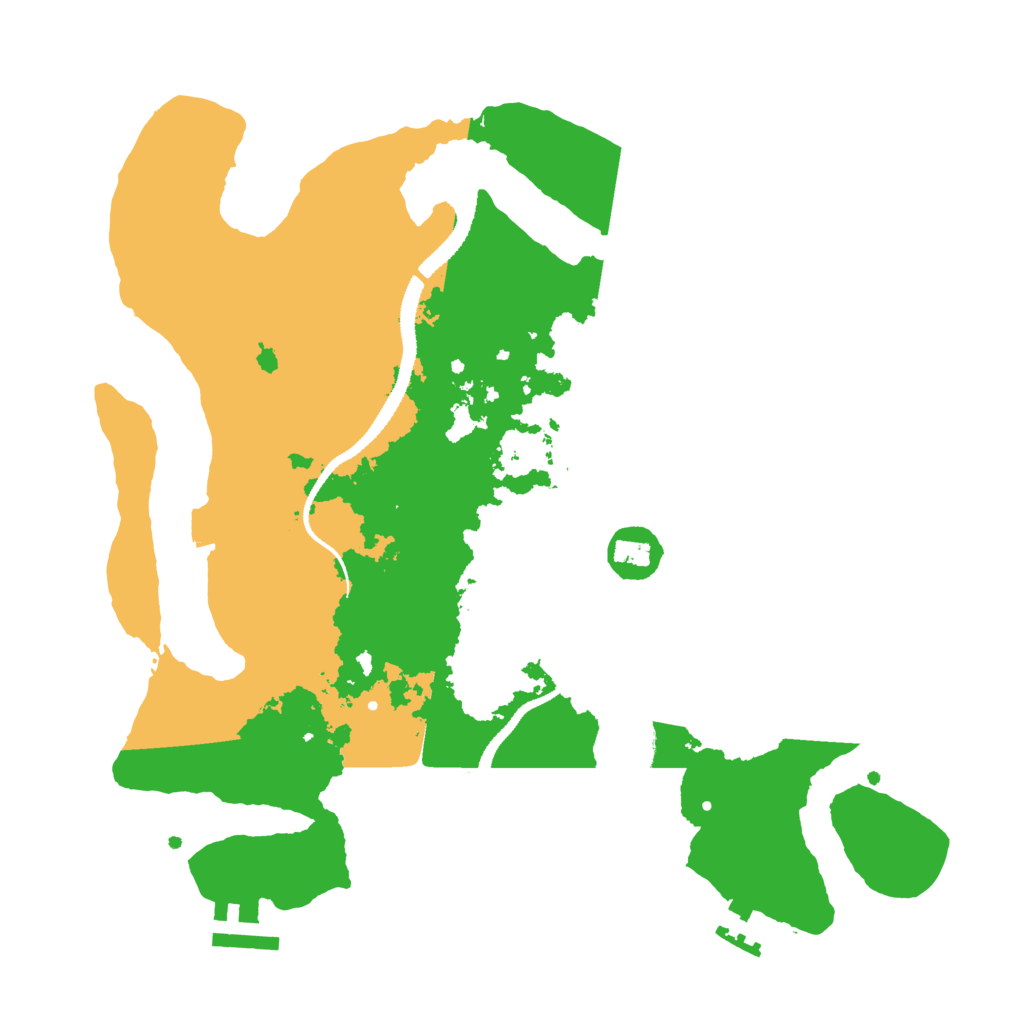 Biome Rust Map: Procedural Map, Size: 3100, Seed: 377969
