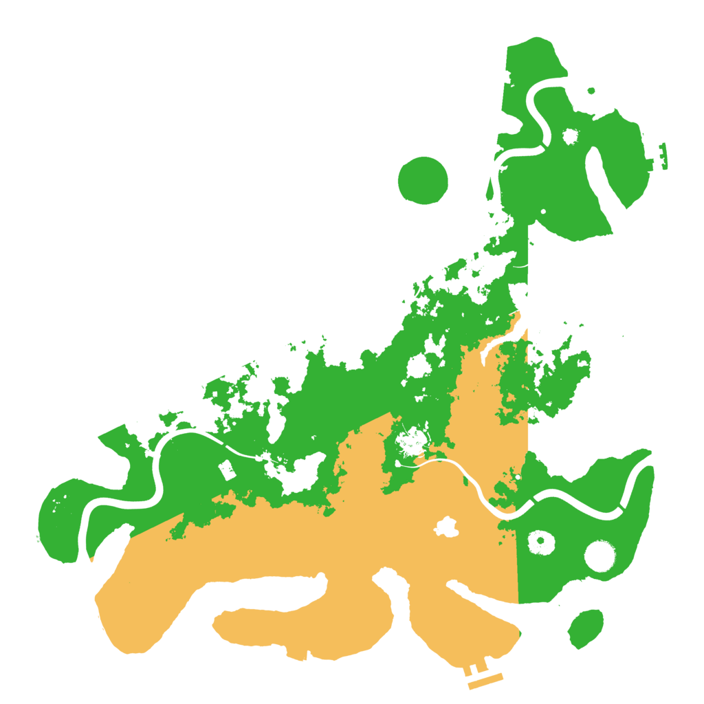 Biome Rust Map: Procedural Map, Size: 4000, Seed: 458355