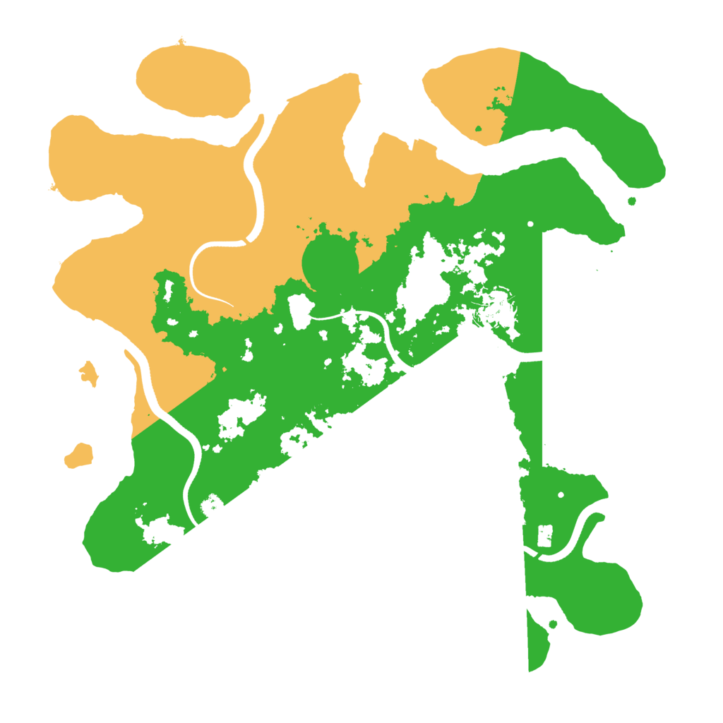 Biome Rust Map: Procedural Map, Size: 3500, Seed: 320769