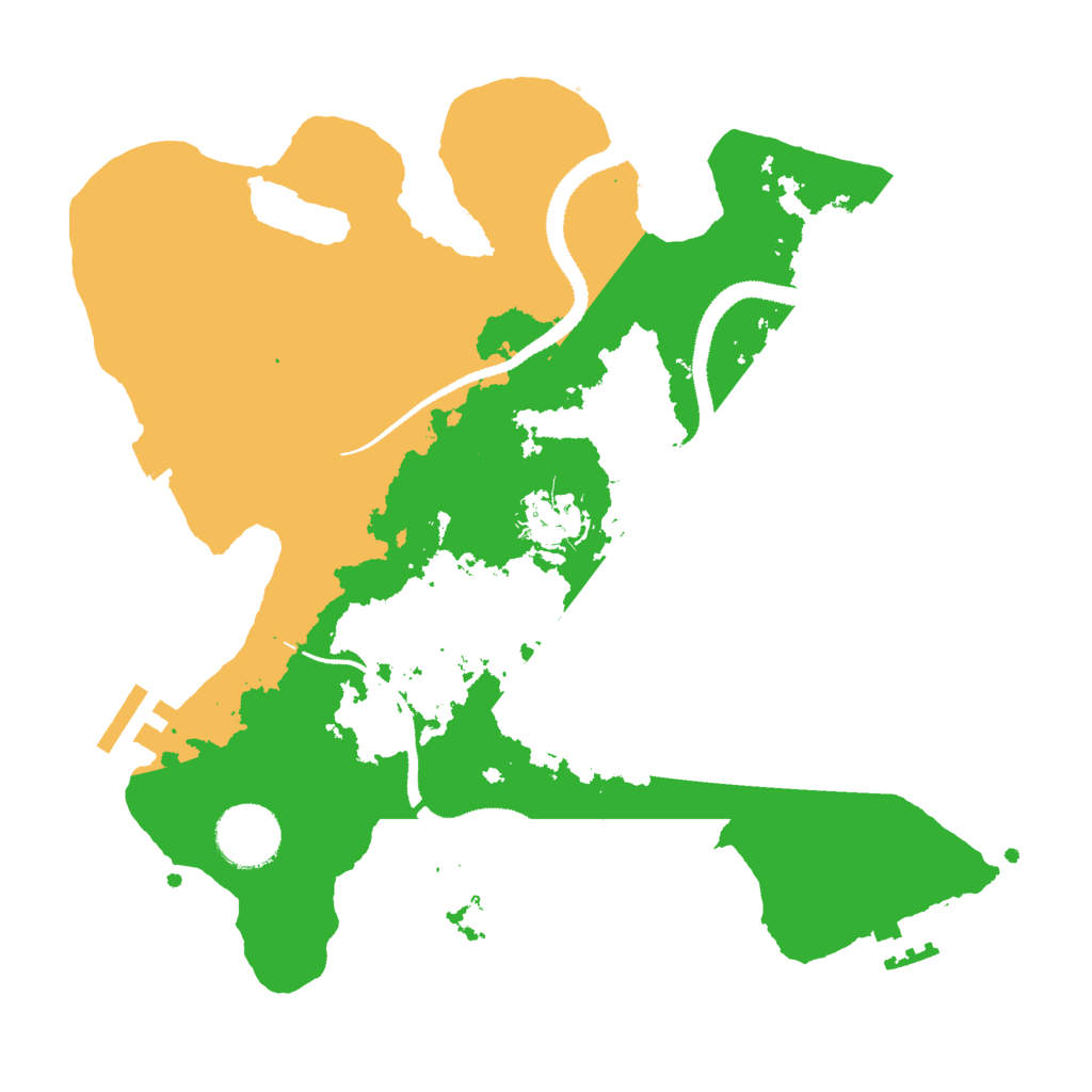 Biome Rust Map: Procedural Map, Size: 3000, Seed: 20242024