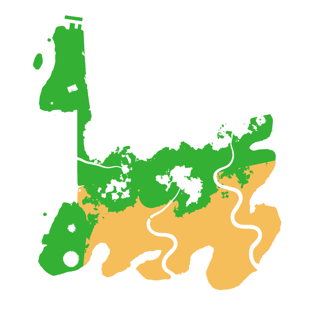 Biome Rust Map: Procedural Map, Size: 3500, Seed: 464275