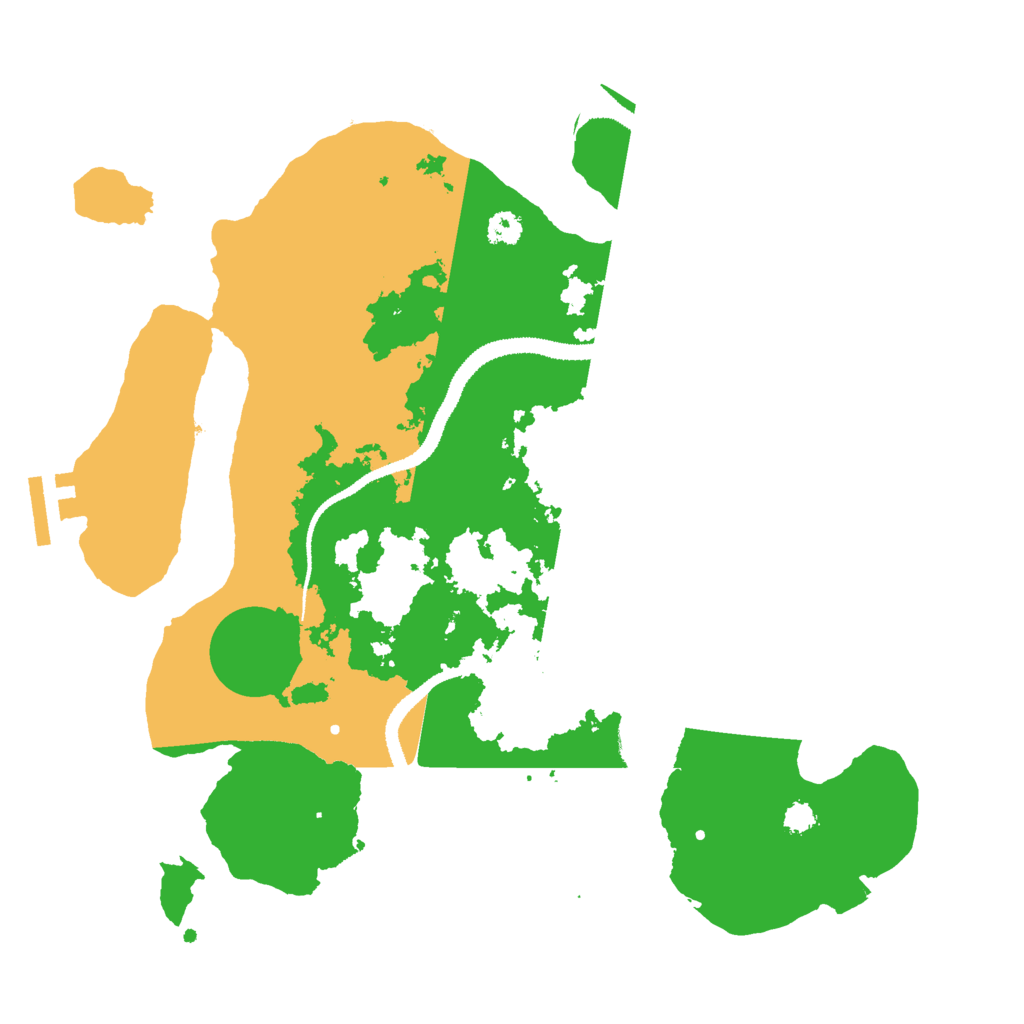 Biome Rust Map: Procedural Map, Size: 3000, Seed: 9032746