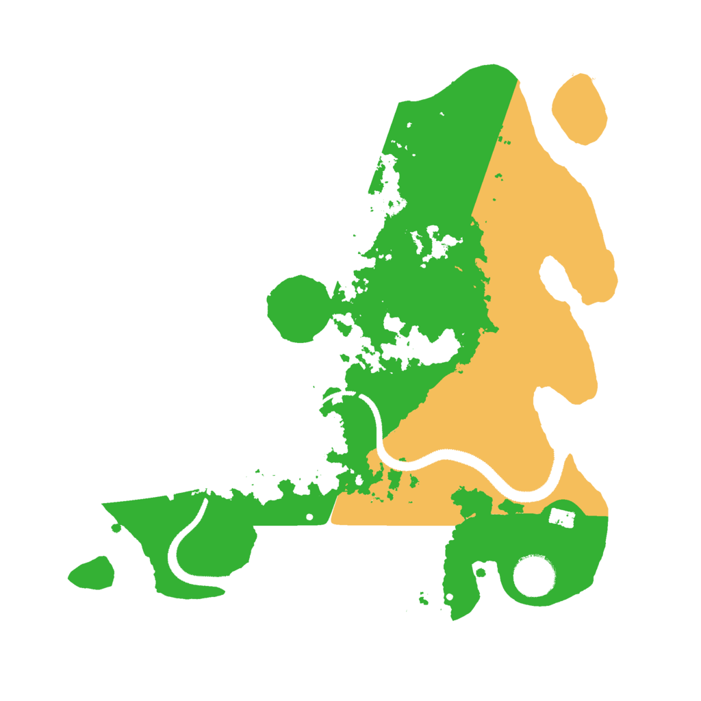 Biome Rust Map: Procedural Map, Size: 3000, Seed: 75579