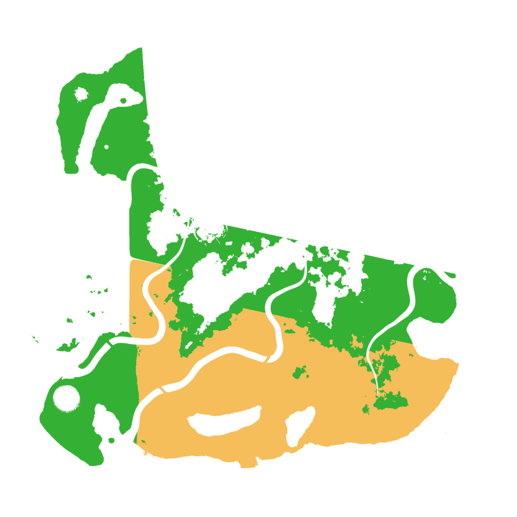 Biome Rust Map: Procedural Map, Size: 3500, Seed: 75823