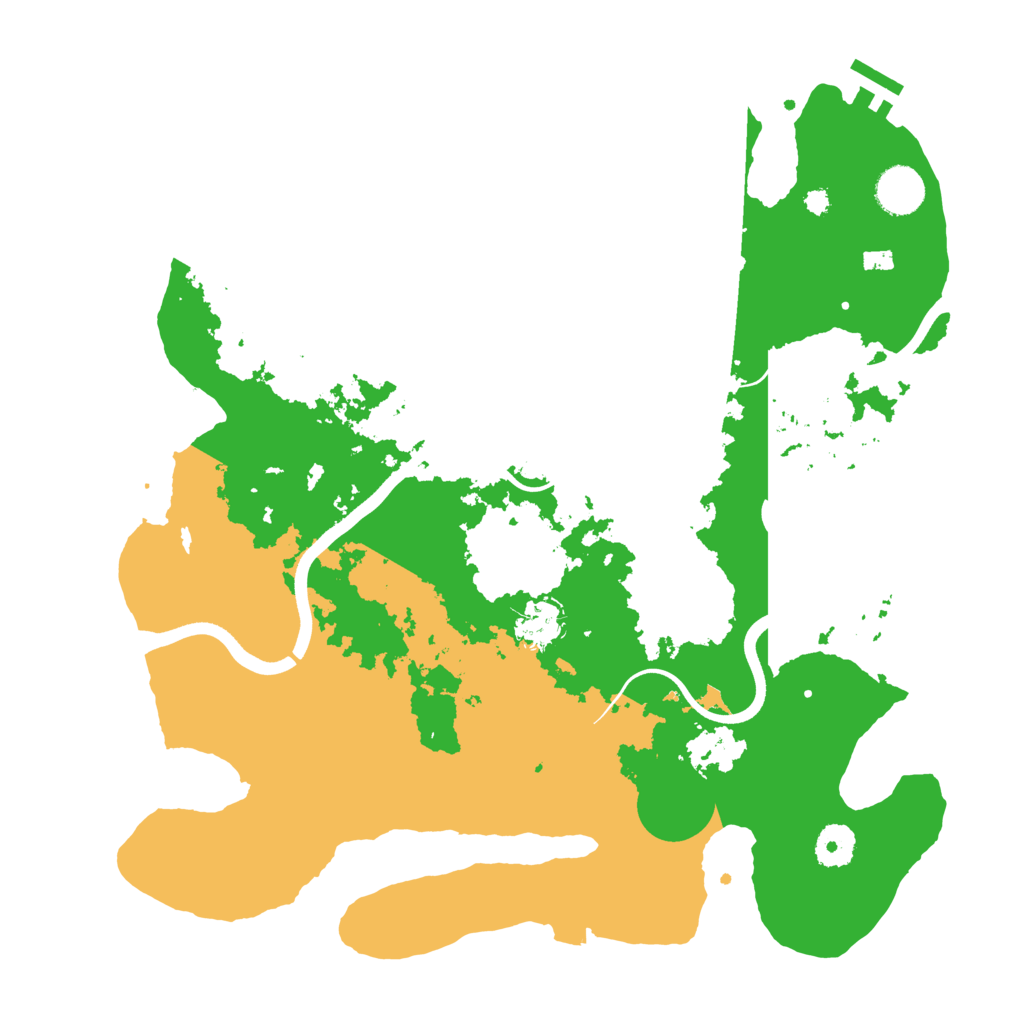 Biome Rust Map: Procedural Map, Size: 3700, Seed: 542702648