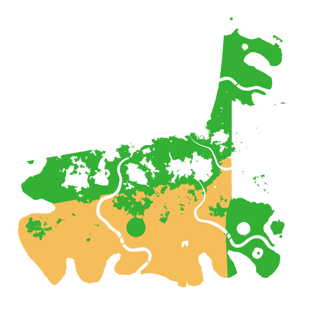 Biome Rust Map: Procedural Map, Size: 4250, Seed: 7770001