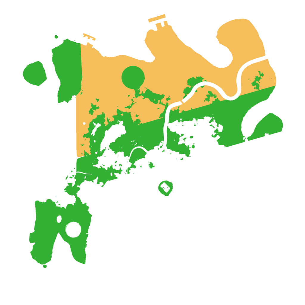 Biome Rust Map: Procedural Map, Size: 3500, Seed: 114874