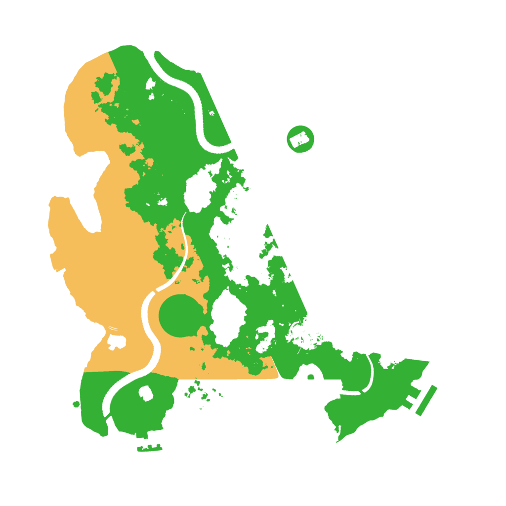 Biome Rust Map: Procedural Map, Size: 3100, Seed: 818523