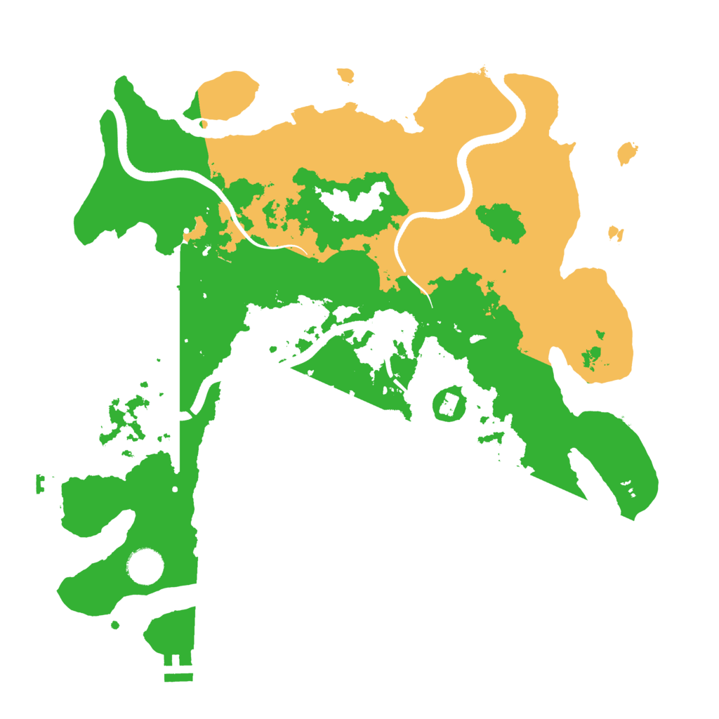 Biome Rust Map: Procedural Map, Size: 3500, Seed: 719539