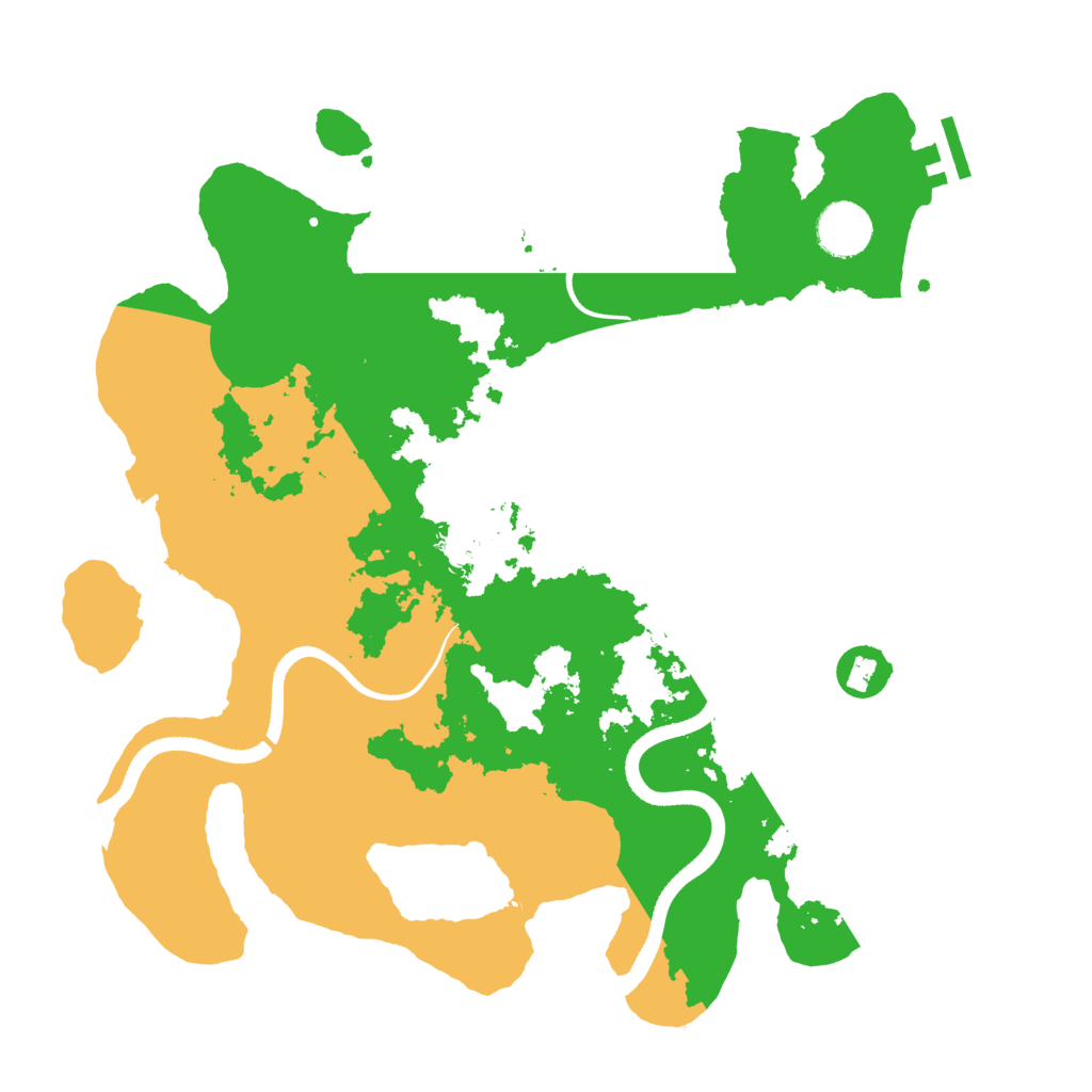 Biome Rust Map: Procedural Map, Size: 3500, Seed: 415685
