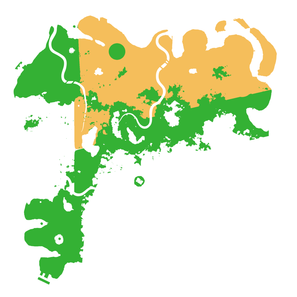 Biome Rust Map: Procedural Map, Size: 4750, Seed: 568092