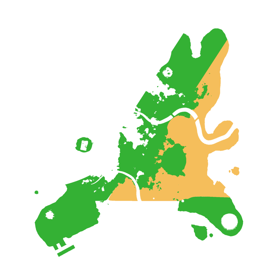 Biome Rust Map: Procedural Map, Size: 2900, Seed: 1095565629