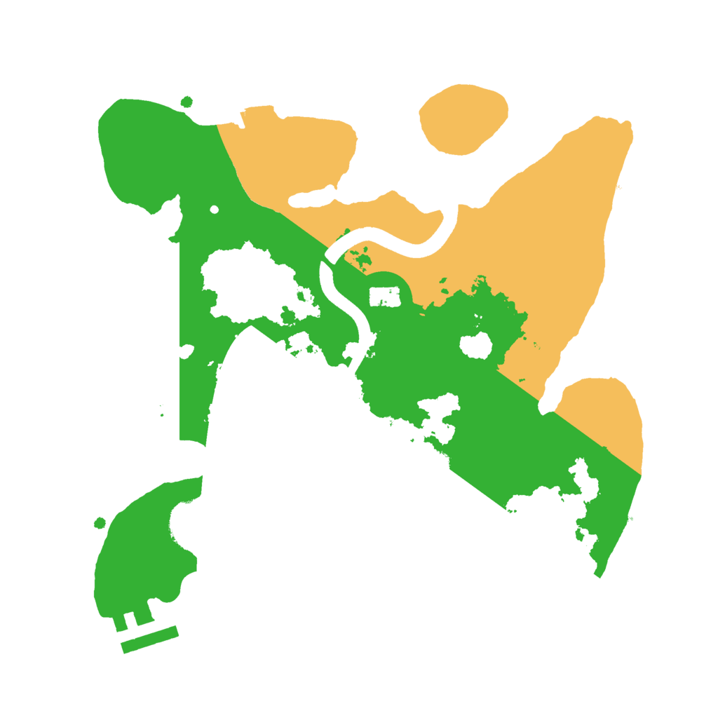 Biome Rust Map: Procedural Map, Size: 2500, Seed: 873191168