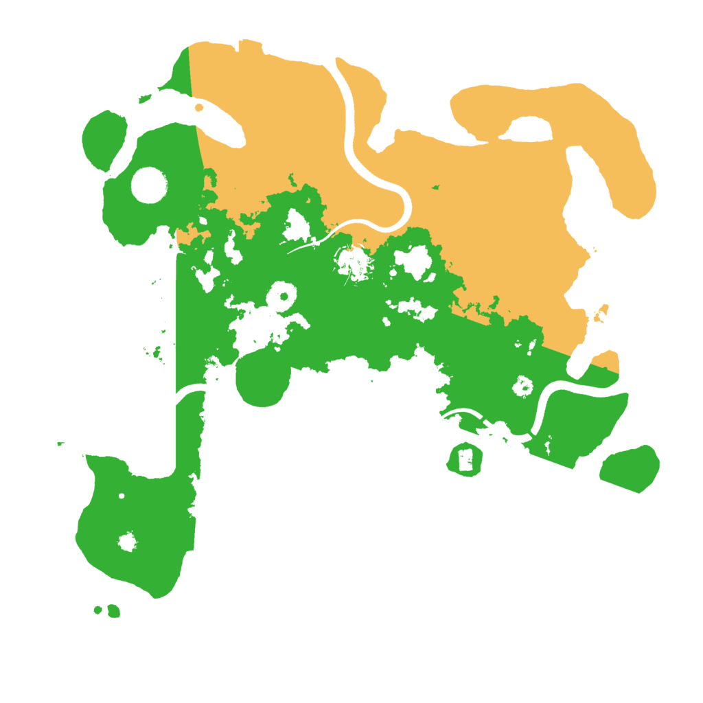 Biome Rust Map: Procedural Map, Size: 3500, Seed: 208029