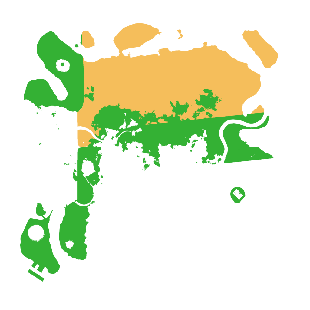 Biome Rust Map: Procedural Map, Size: 3500, Seed: 397334679