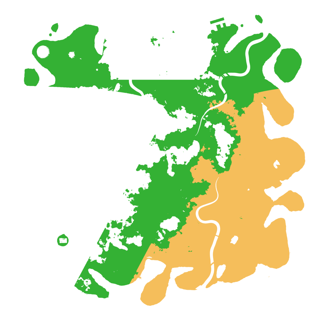 Biome Rust Map: Procedural Map, Size: 4500, Seed: 698736