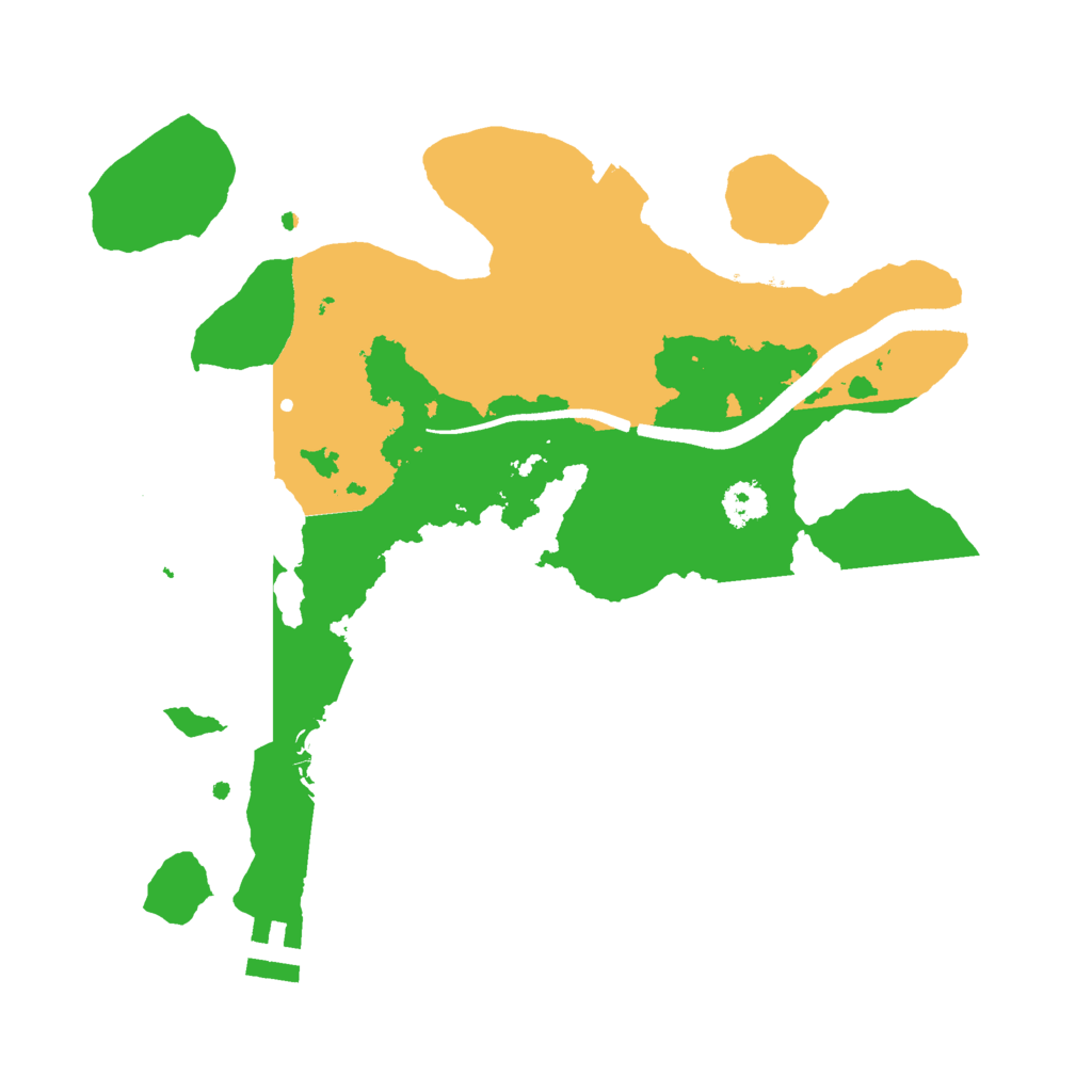 Biome Rust Map: Procedural Map, Size: 2500, Seed: 610753