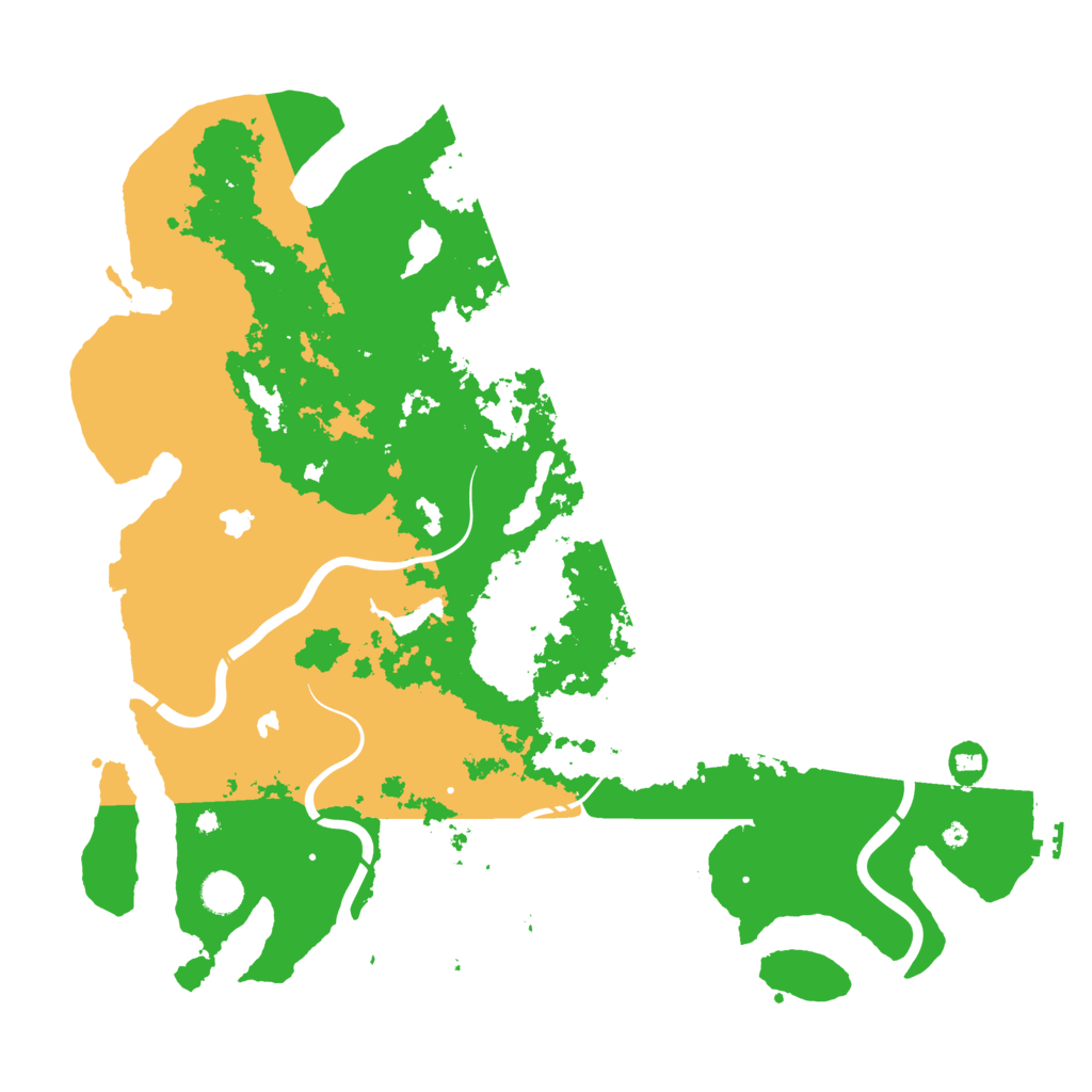Biome Rust Map: Procedural Map, Size: 4500, Seed: 53171